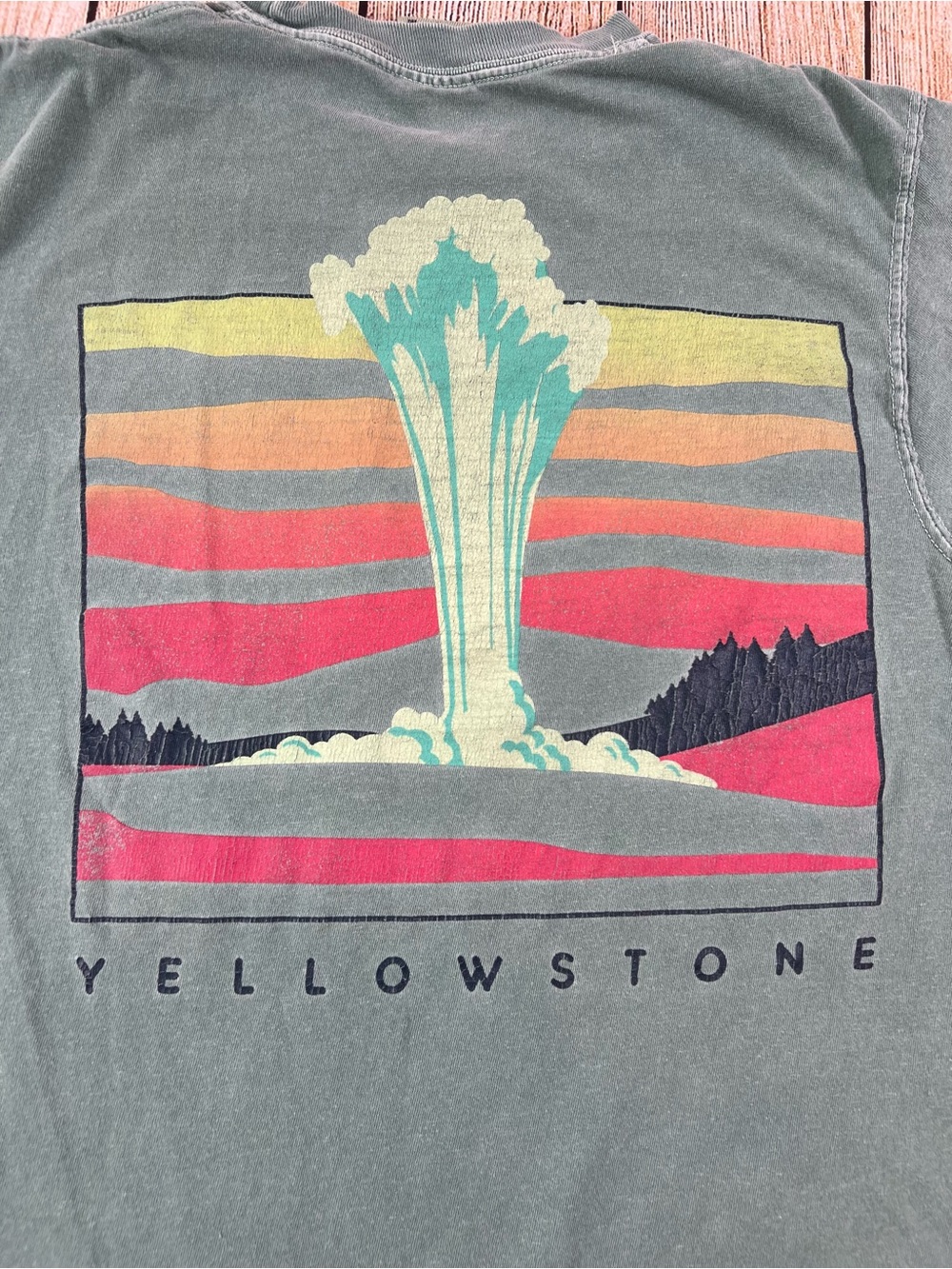 Yellowstone Comfort Colors Green T Shirt Size Medium - Picture 5 of 6